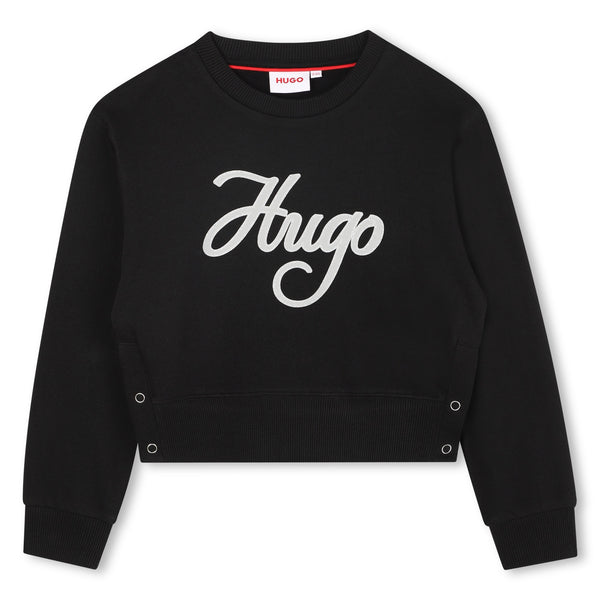 Girls Hugo Black Colour Sweatshirt  G00498