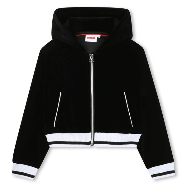 Girls Hugo Black Colour Hoodie G00500