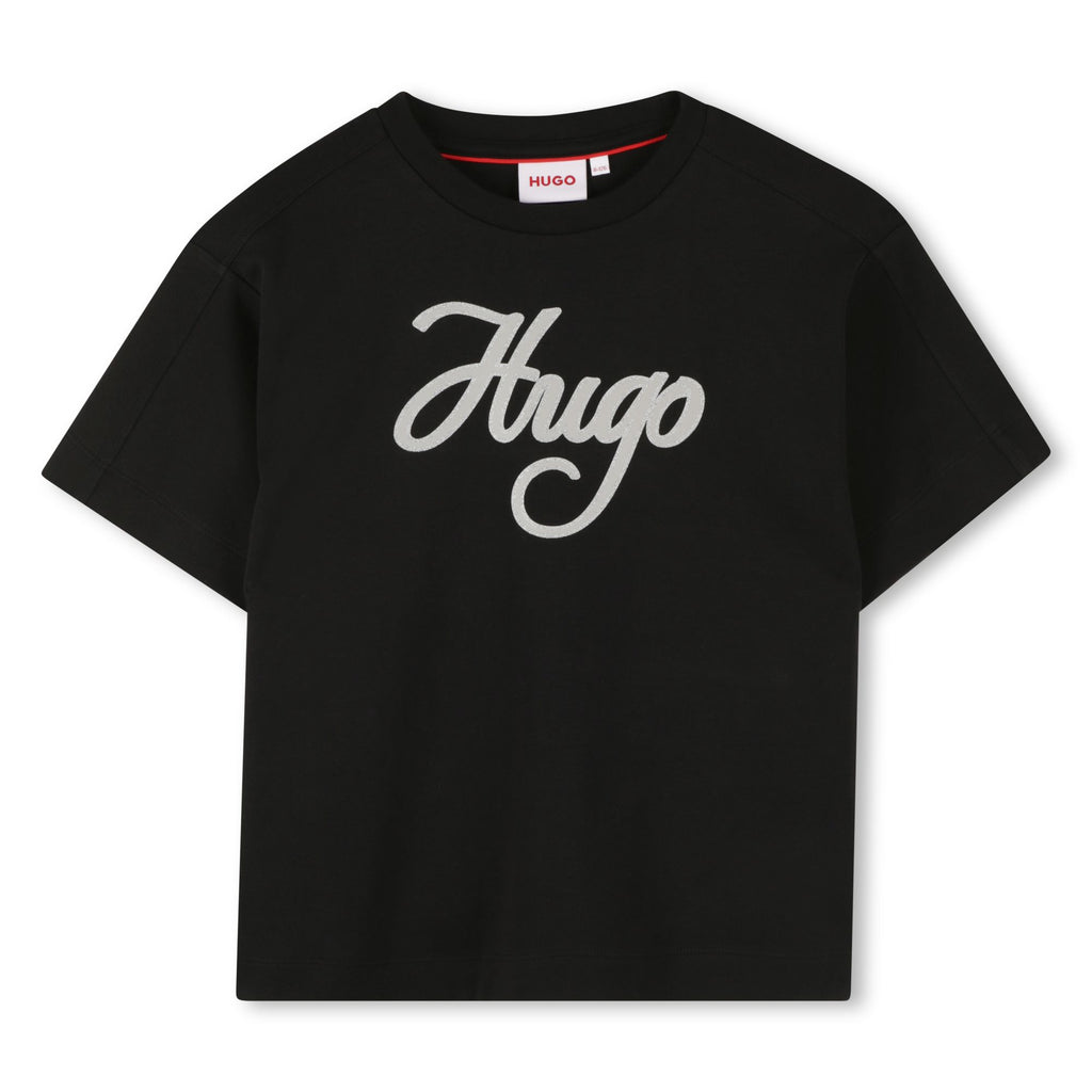 Girls Hugo Mini me Logo T-shirt G00571