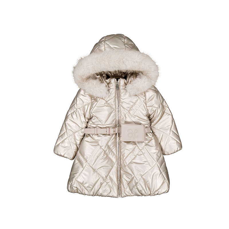 Abel & Lula belted puffer jacket 5814
