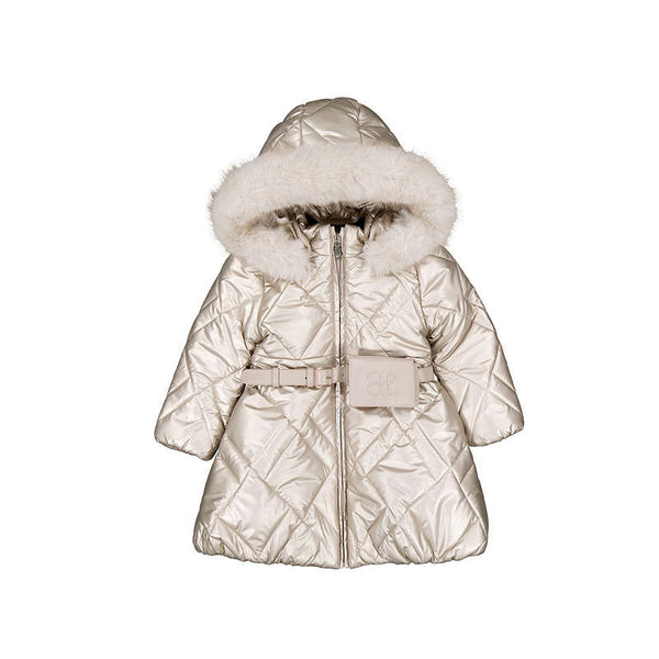 Abel & Lula belted puffer jacket 5814