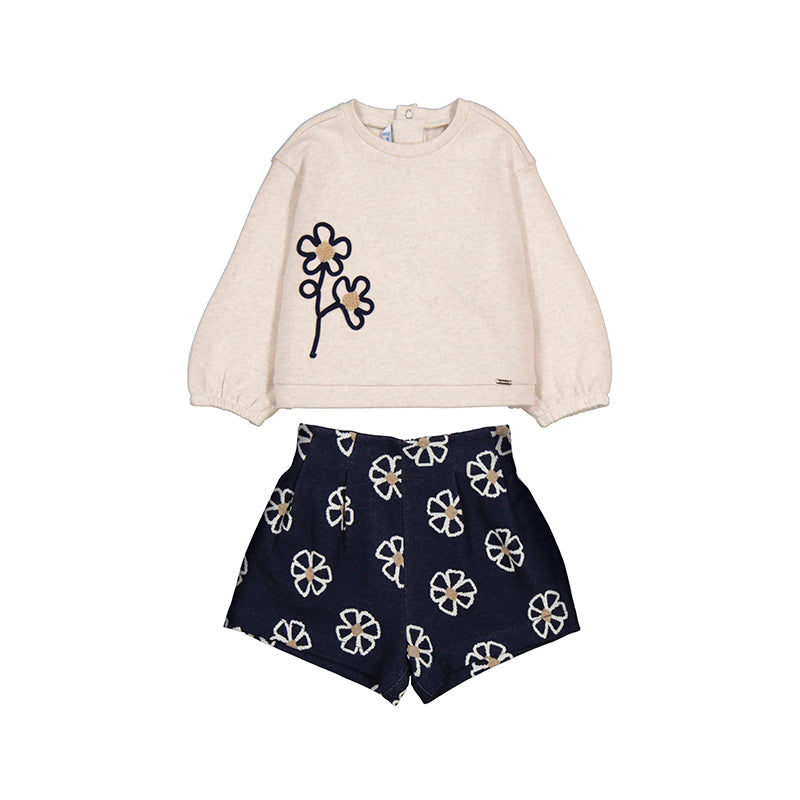Mayoral girls bermuda set