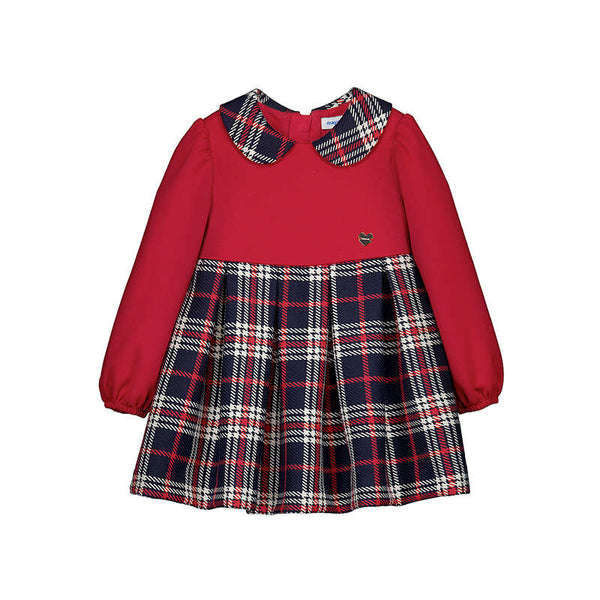 Mayoral Girls plaid dress 2945