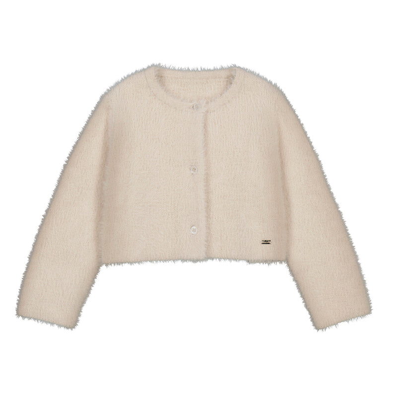 Mayoral girls furry cardigan