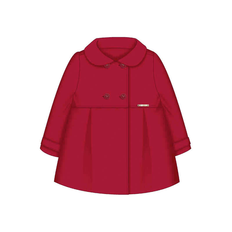 Mayoral girls red woolen coat 2415