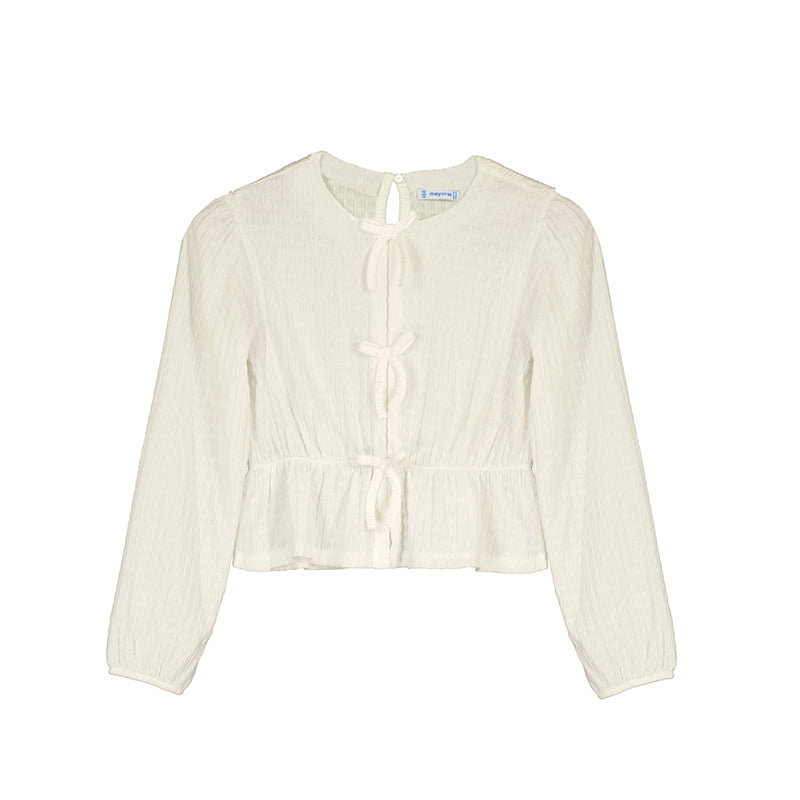 Mayoral teen cream blouse