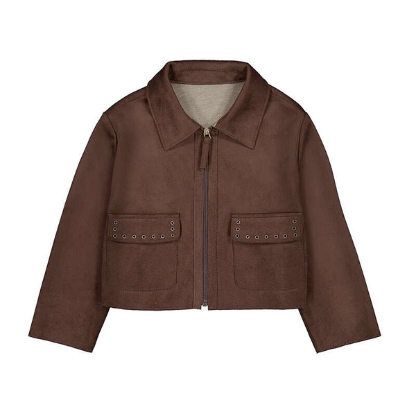 Mayoral double faced suede  jacket 4409