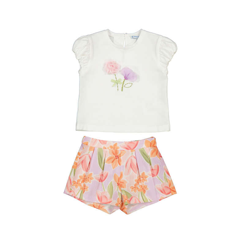 Mayoral baby Shorts Set in blossom  1213