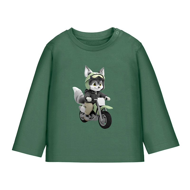 Mayoral  long sleeve green biker Top 2065