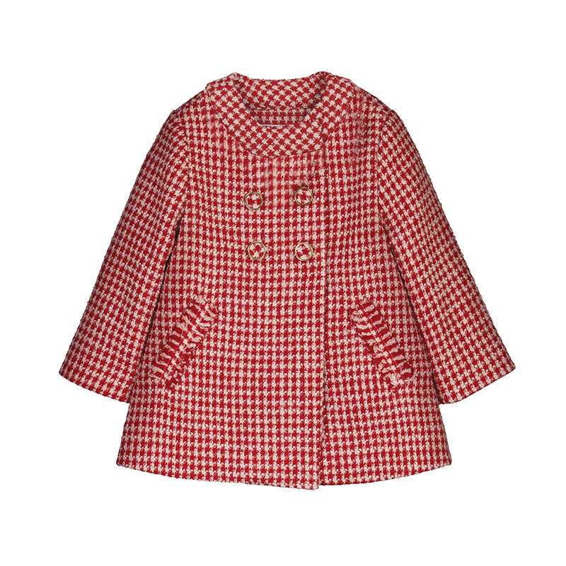 Abel & Lula plaid baby coat 5820