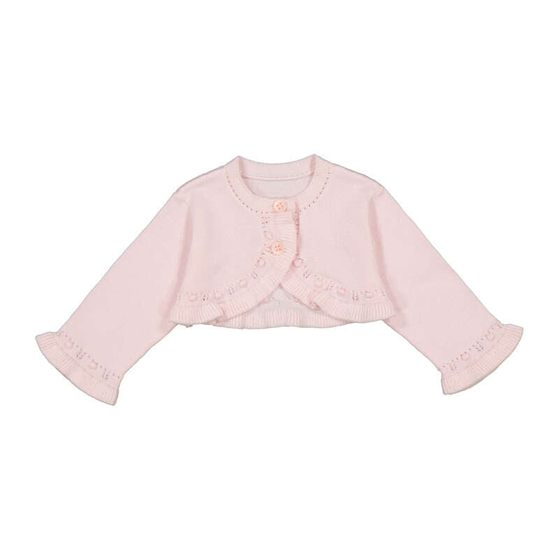 Mayoral pink girls basic knit cardigan 318