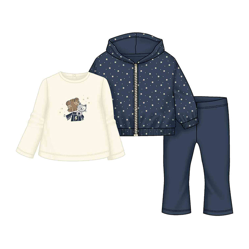 Mayoral navy 3piece tracksuit