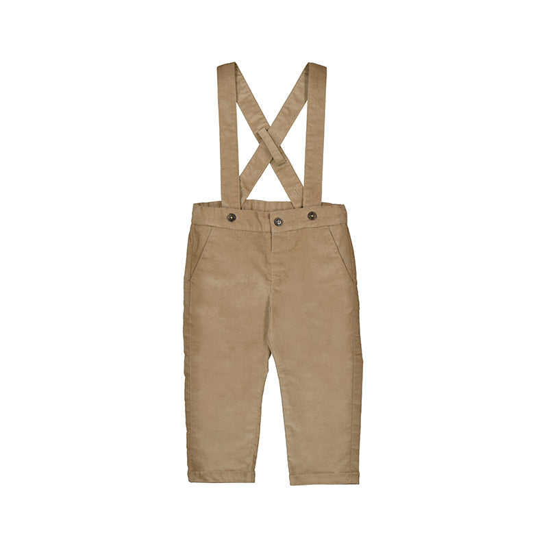 Mayoral Boys soft knit pants with suspenders
