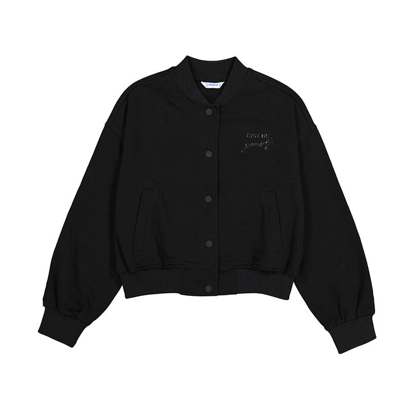 Mayoral Teen black bomber jacket