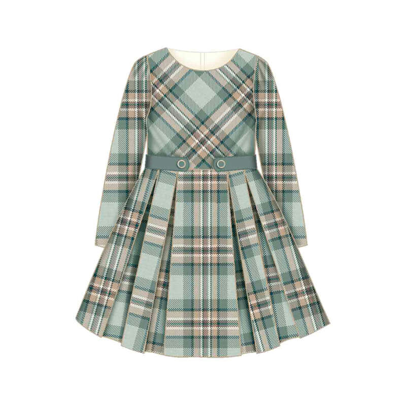 Mayoral Girls Plaid Dress 4923