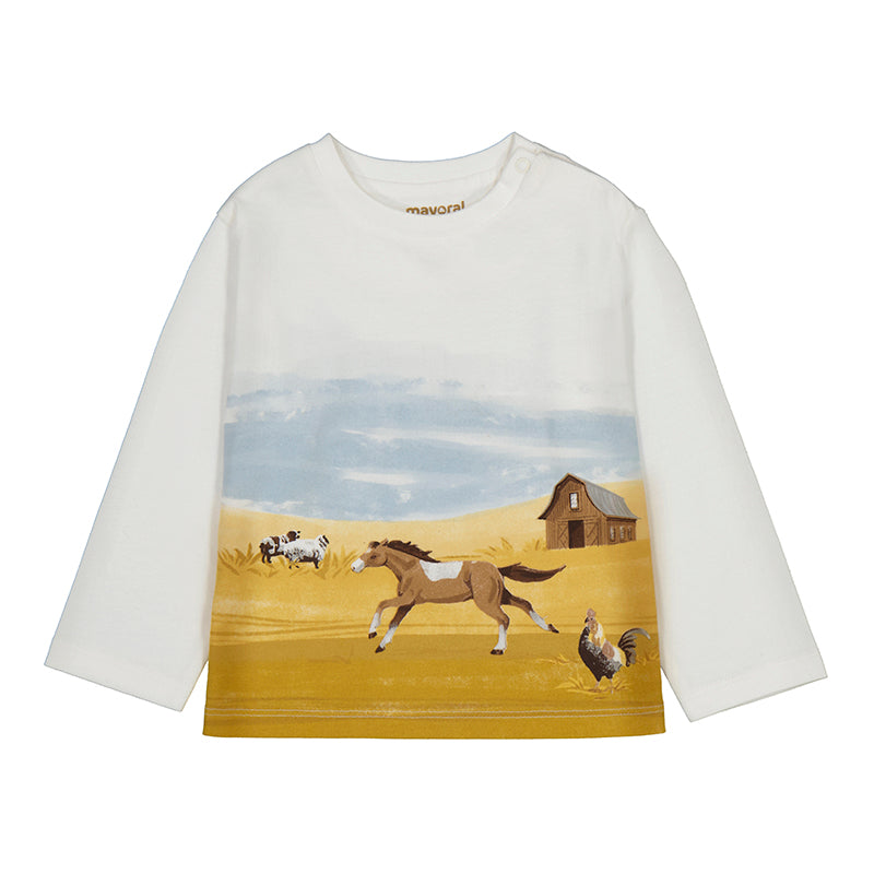 Mayoral long sleeve landscape top 2068
