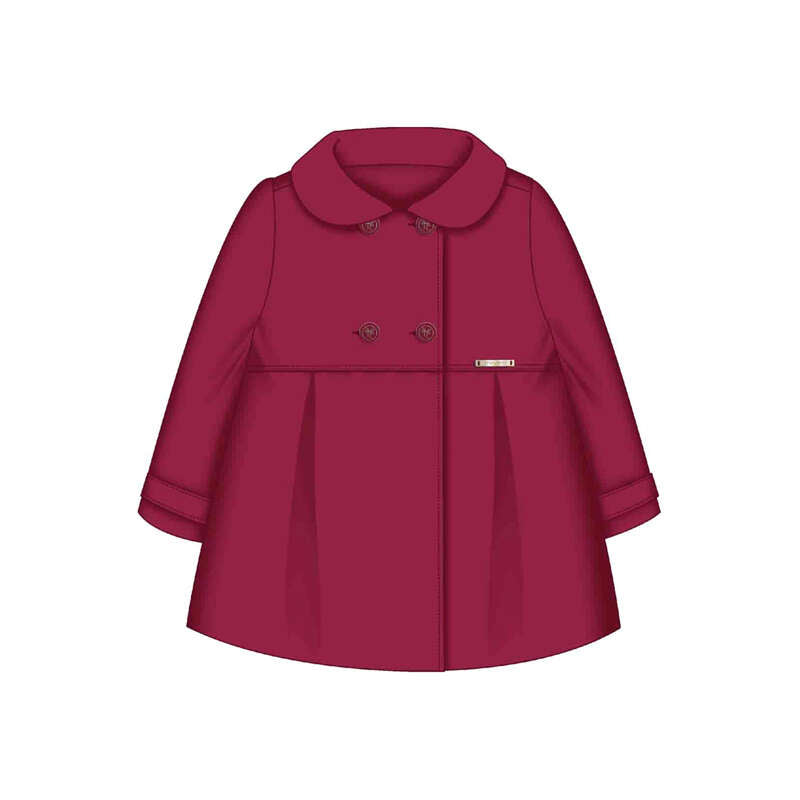 Mayoral girls raspberry woolen coat 2415