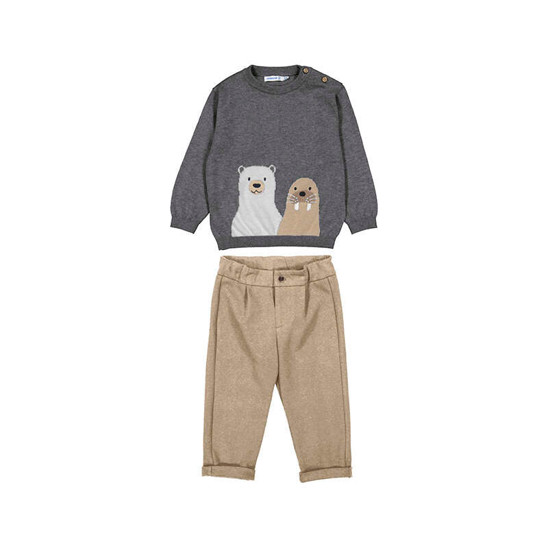 Mayoral boys long trousers with sweater set 2515