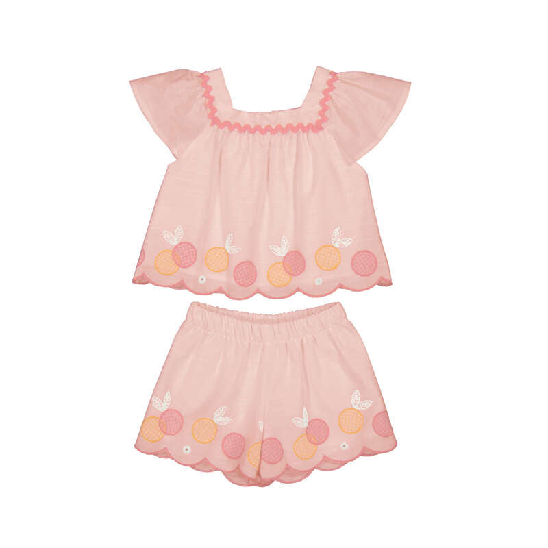 Mayoral baby Shorts Set in white 1214