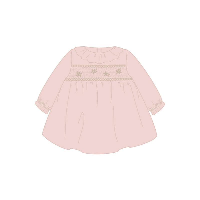 Mayoral baby rose velvet dress 2807