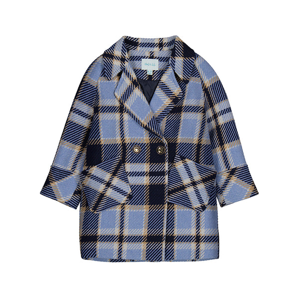 Abel & Lula Plaid Coat 5845
