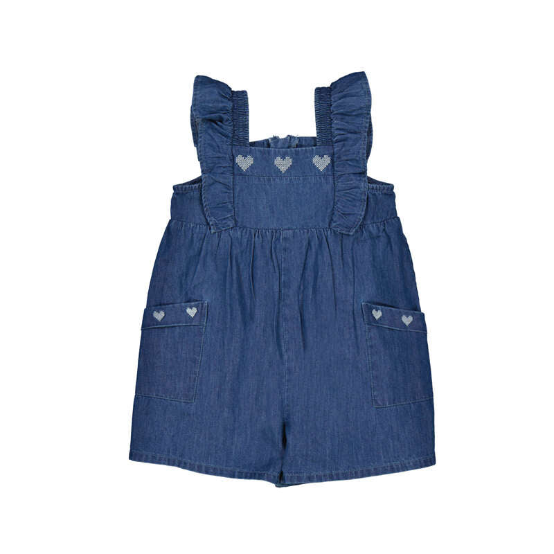 Mayoral girls denim romper 1828