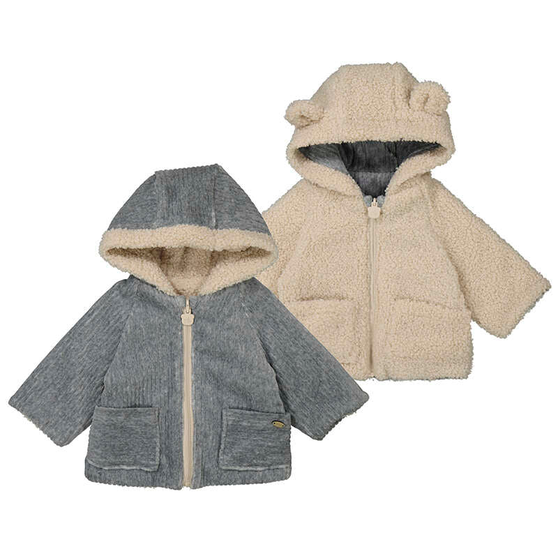 Mayoral Boys reversible shearling coat 2496