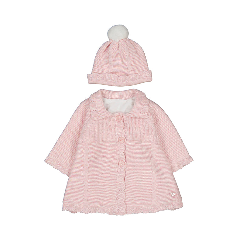Mayoral knit coat and hat 2412