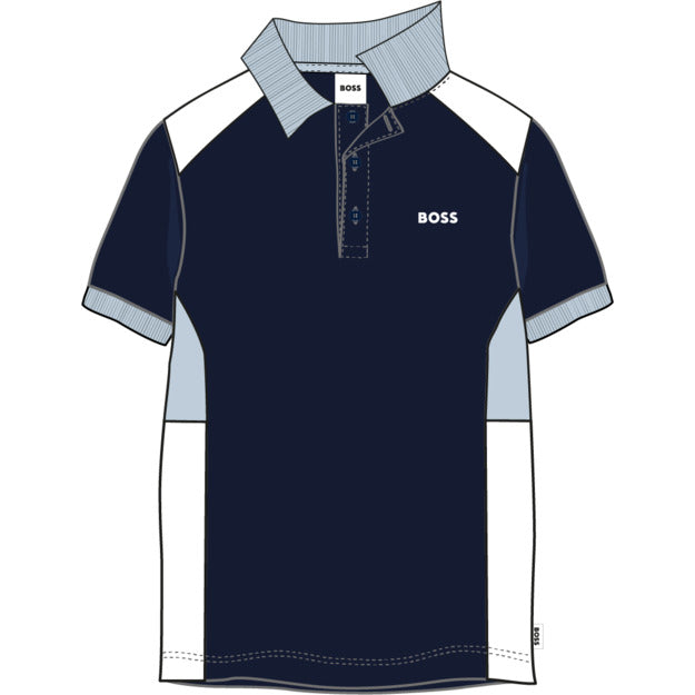 Boss Boys Navy Polo Shirt J52335
