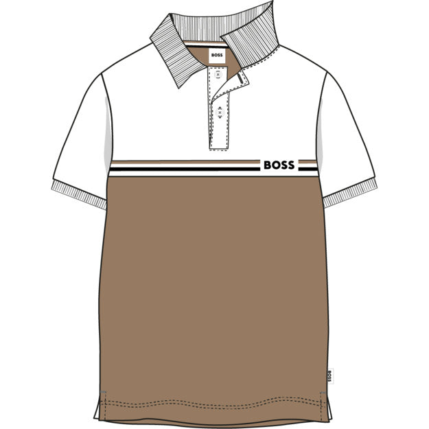 Boys Boss cookie polo shirt J52339