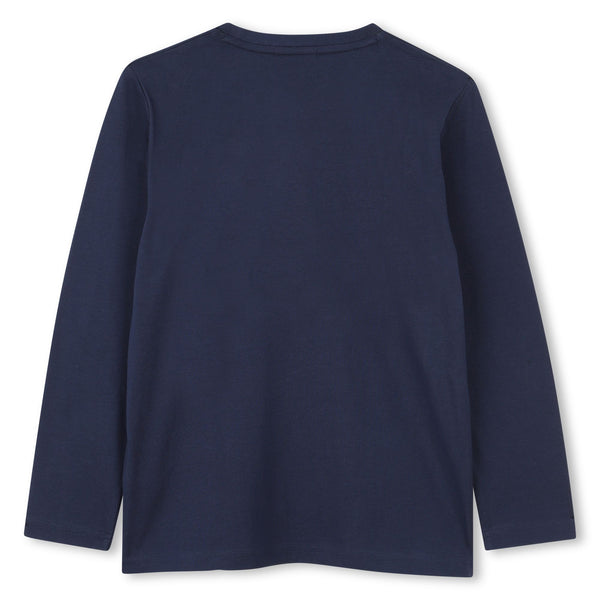 Boss Navy Logo Long Sleeve T-shirt J52371