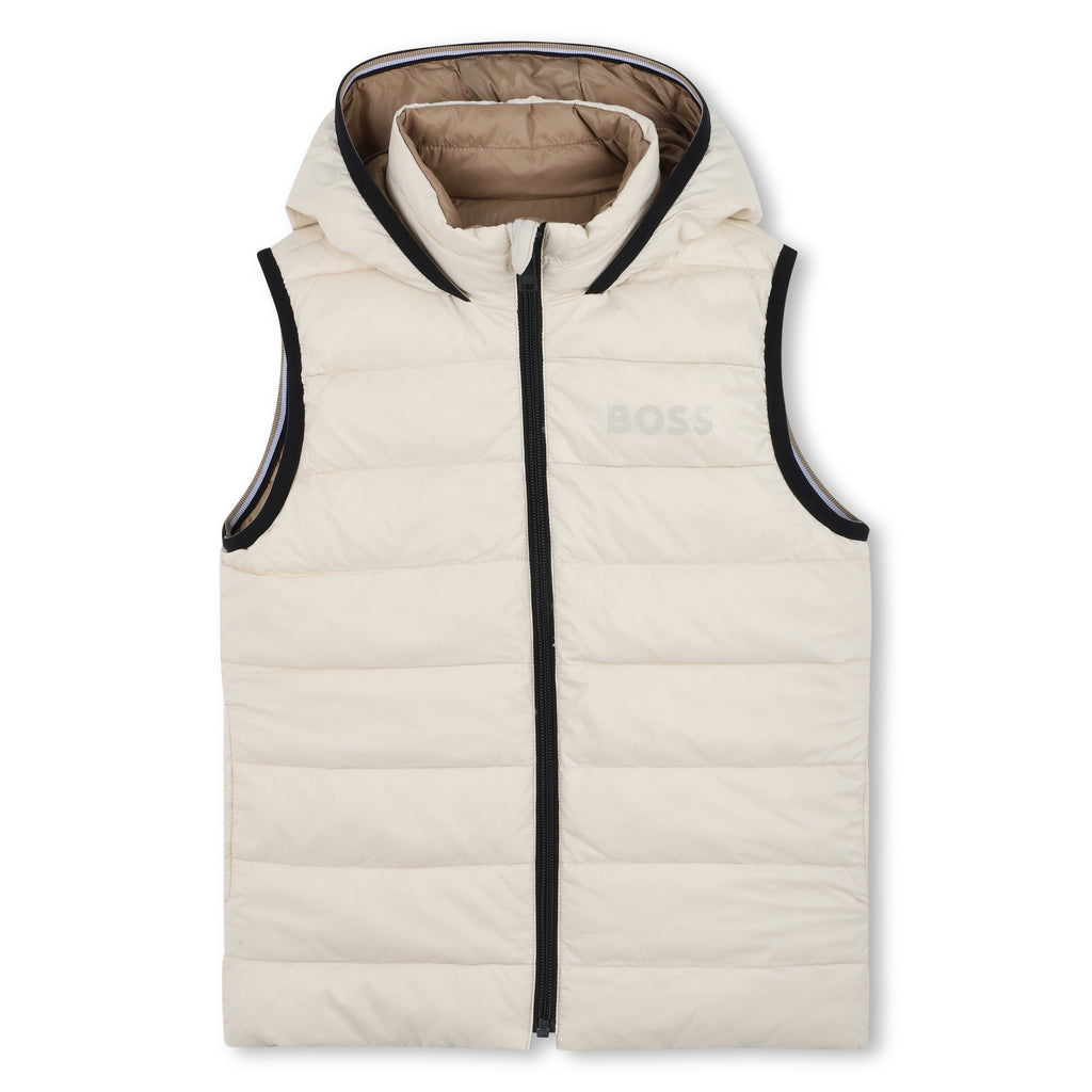 Boss Sleeveless Beige & Cookie Jacket J52395