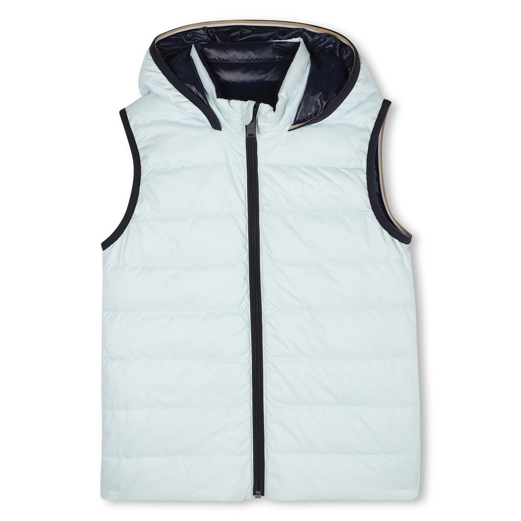 Boss Sleeveless Navy & Pale Blue Jacket J52395
