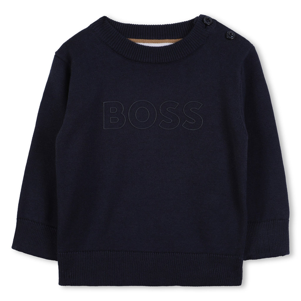 Boss Navy jumper J52455