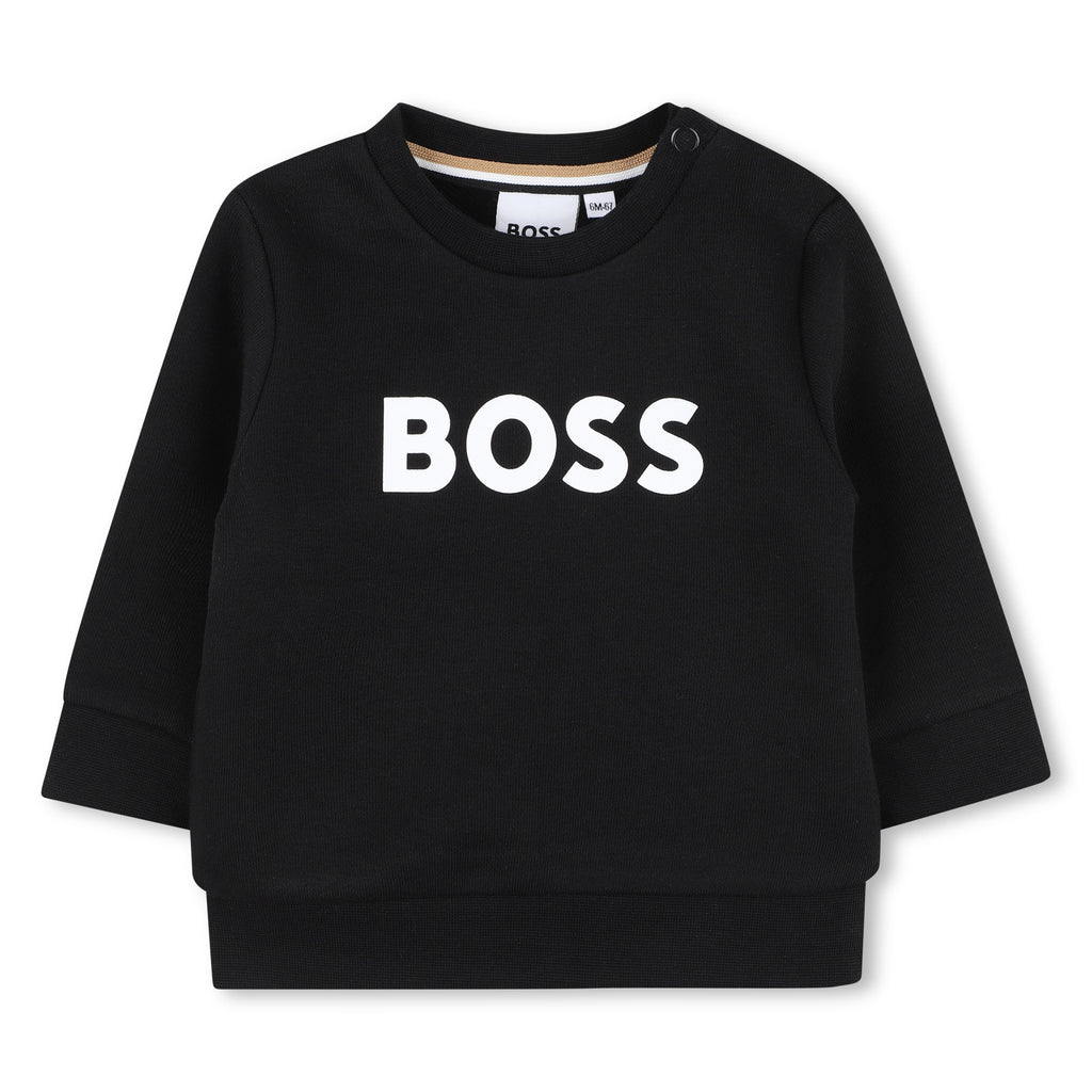 Boss Boys Logo Black Colour Sweatshirt J52458