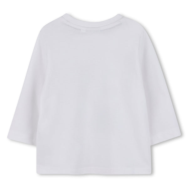 Boss White long sleeve logo top J52472