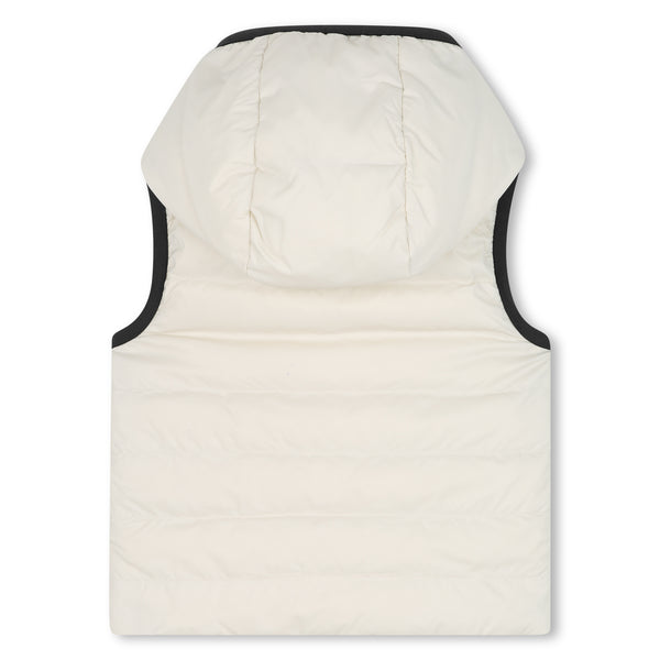 Boss Boys  Padded Ecru and Cookie Coloured Sleeveless Jacket J52474