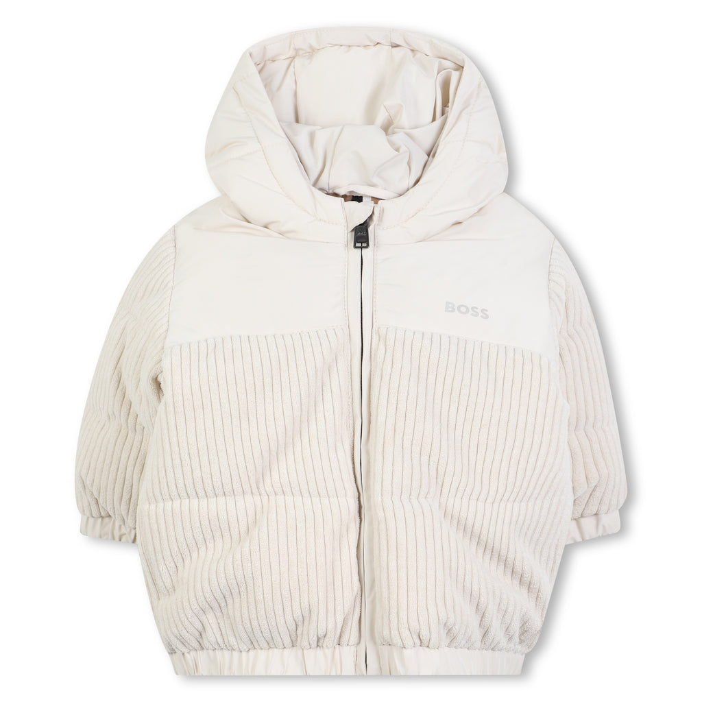 Boss Boys Vanilla Colour Puffer Jacket J52478