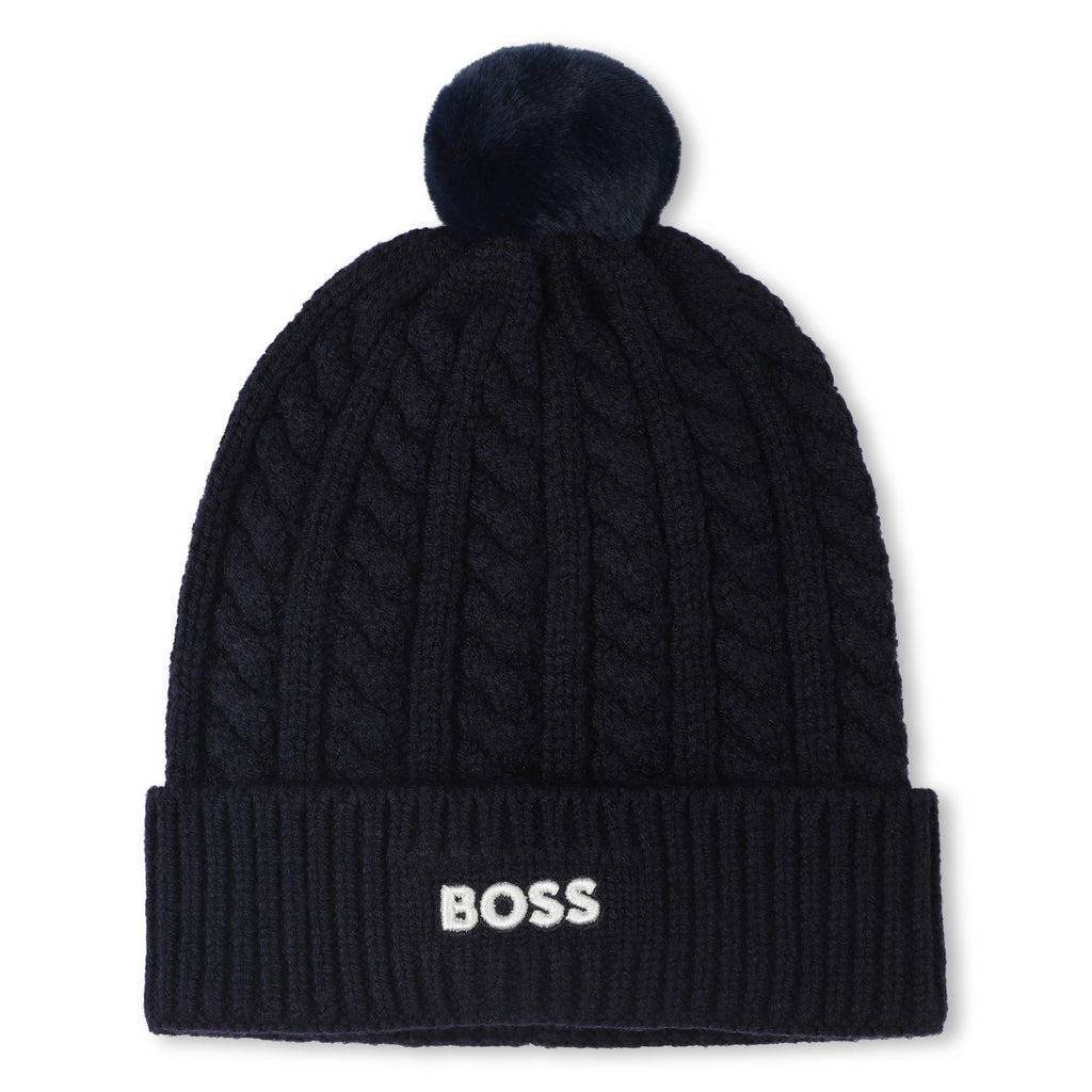 Boss Pull on Hat navy colour J52656