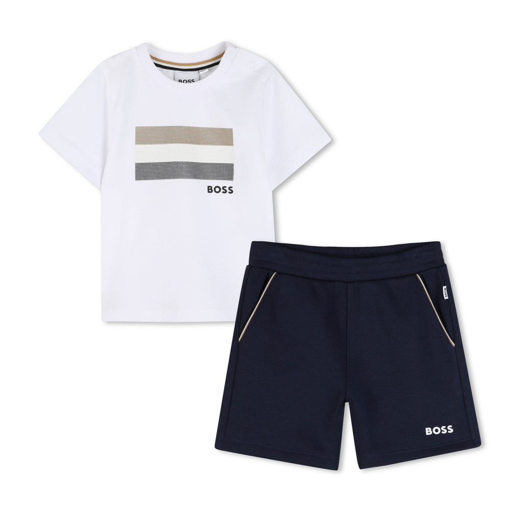 Boss Boys Shorts and T-shirt Set J52847