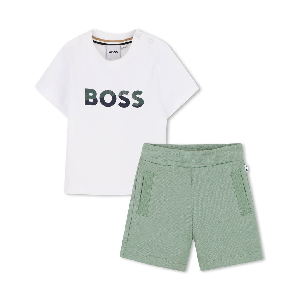 Boss Boys Shorts and T-shirt Set J52851