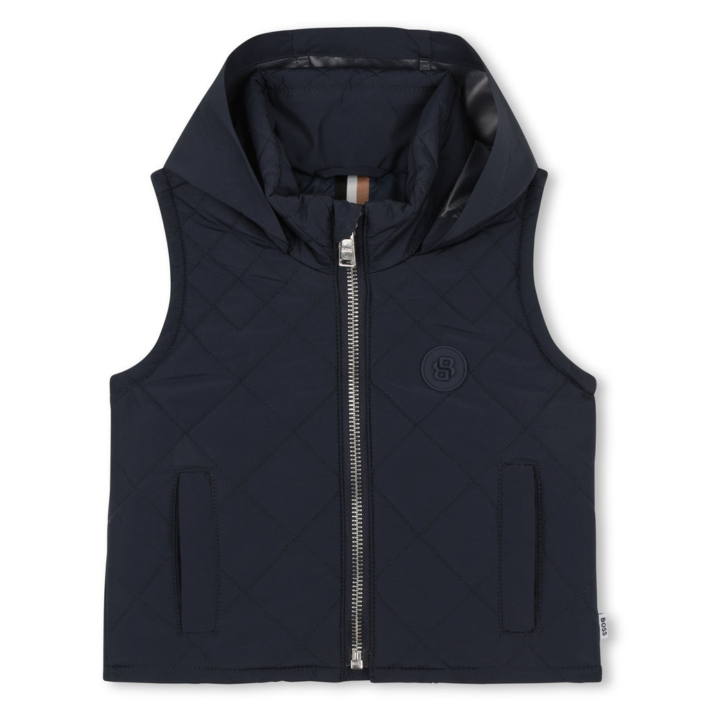 Boss Navy sleeveless jacket J52861