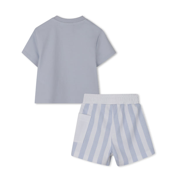 Boss Boys Stripe Tee and shorts set J53048