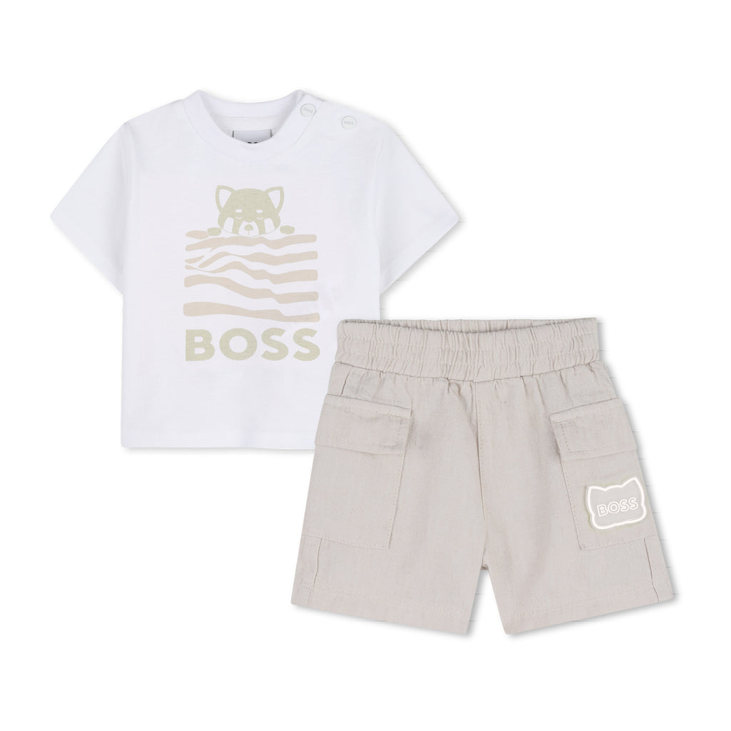 Boss Boys Tee and shorts set J53050