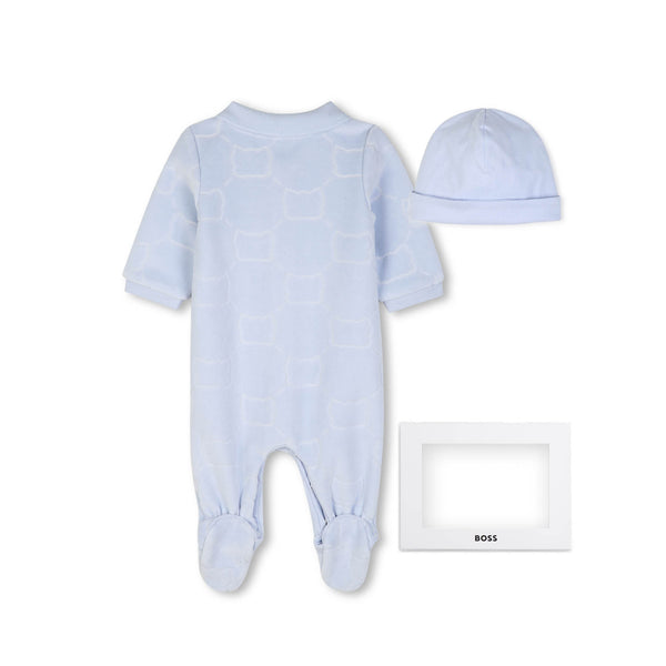 Boss Babygrow and hat gift set J53290