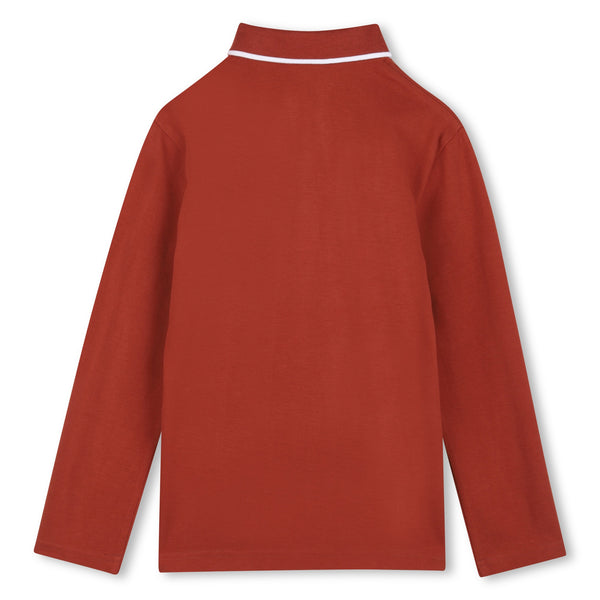 BOSS Crimson Long sleeve polo shirt J53376