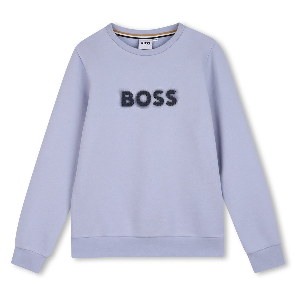 BOSS Logo Pale Blue Sweatshirt J53395