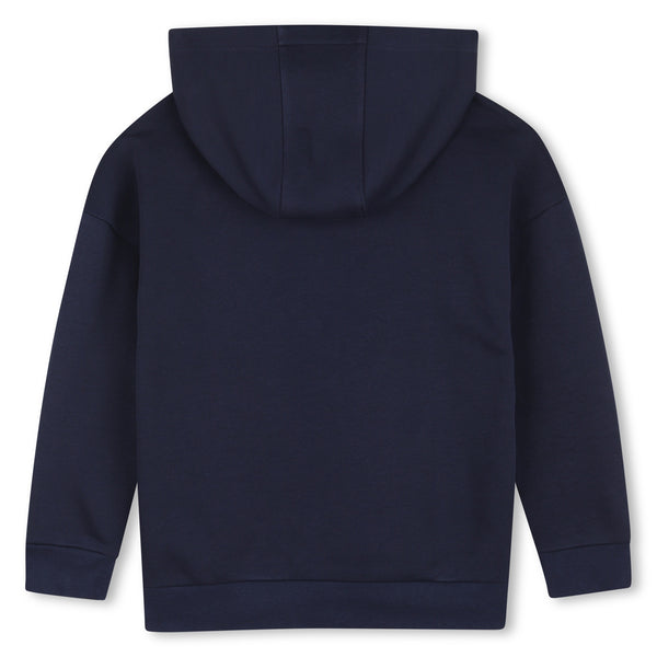 BOSS Navy logo hoodie J53396