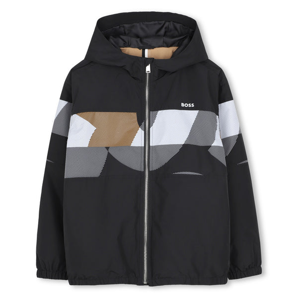 BOSS black hooded jacket J53433