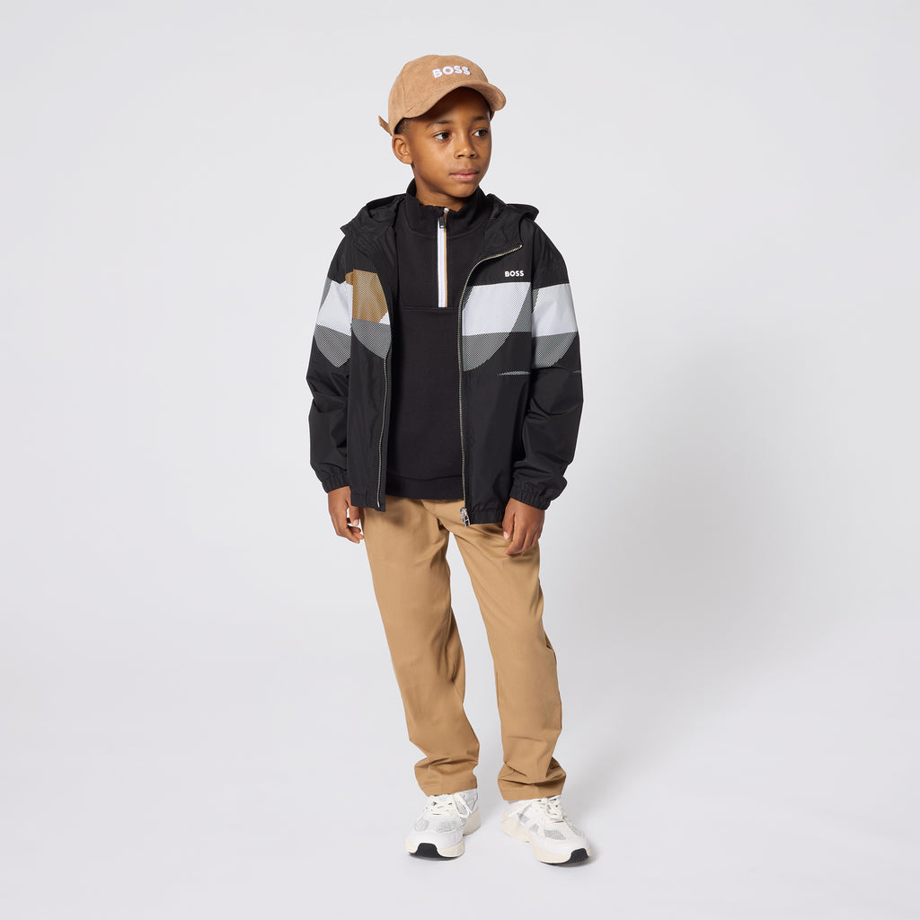 BOSS black hooded jacket J53433